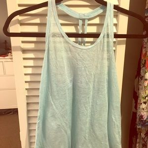 Light blue t-back workout tank from Old Navy